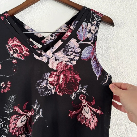 Maurices Small Black Floral Dress Elegant Chic Boho Feminine Summer - Picture 3 of 12